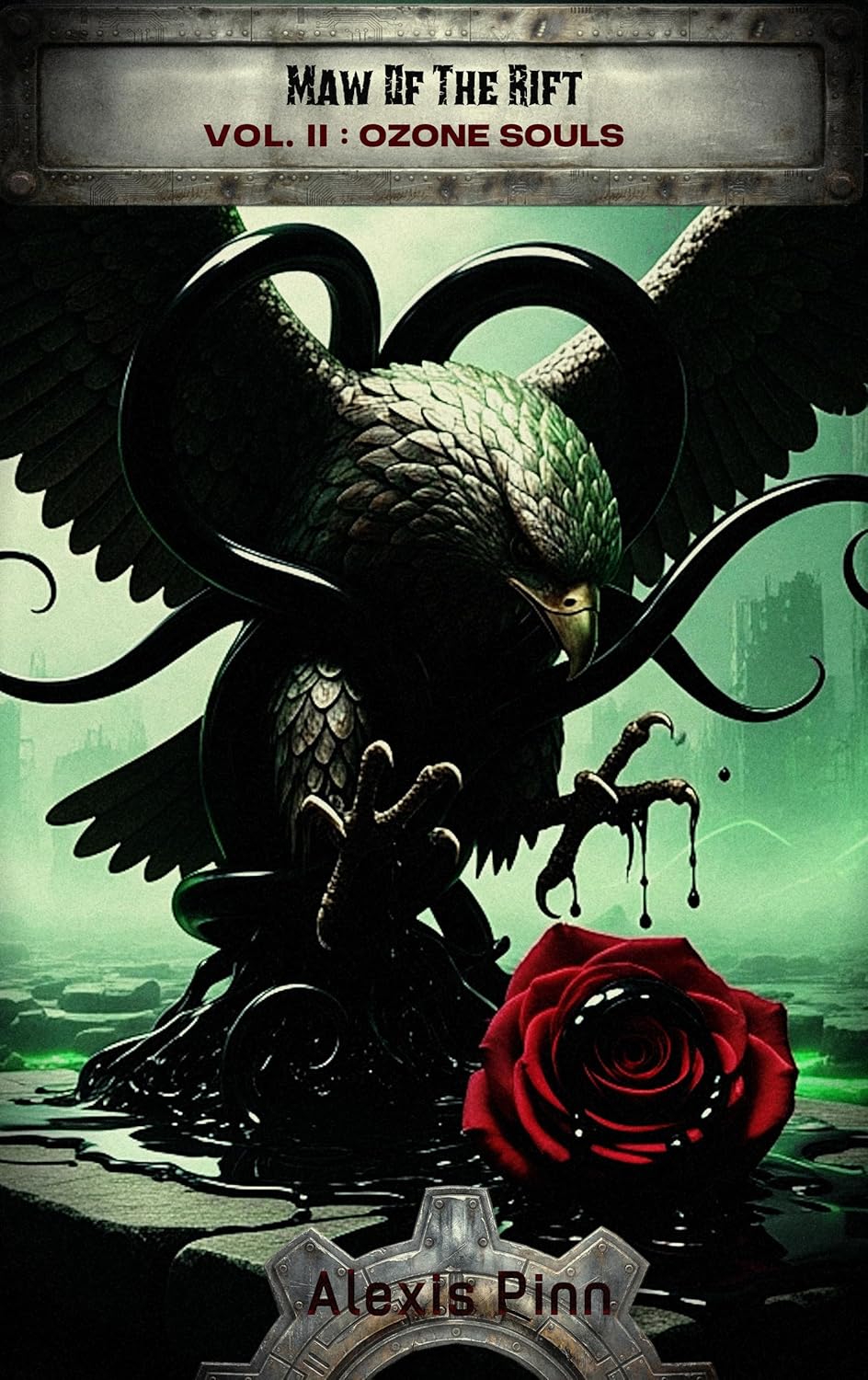 Maw of the Rift: Vol. II: Ozone Souls Cover - Grimdark Sci-Fi by Alexis Pinn